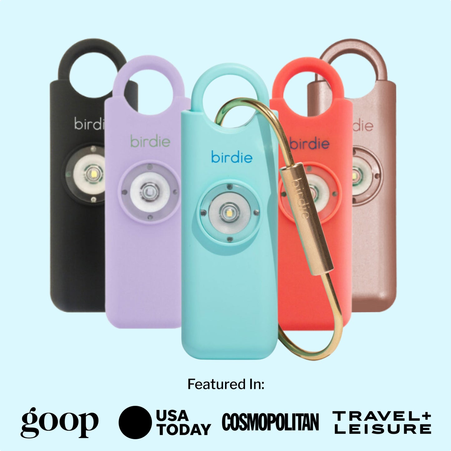 She’s Birdie–The Original Personal Safety Alarm for Women by Women–Loud Siren, Strobe Light and Key Chain in a Variety of Colors