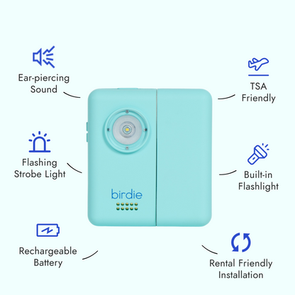 Birdie Self Defense Alarm Birdie | Incl. 1 Battery & Charger | In Cardboard Box Cr 2032, Battery Birdie Self Defense Alarm Birdie | Incl. 1 Battery & Charger | In Cardboard Box Cr 2032, Battery