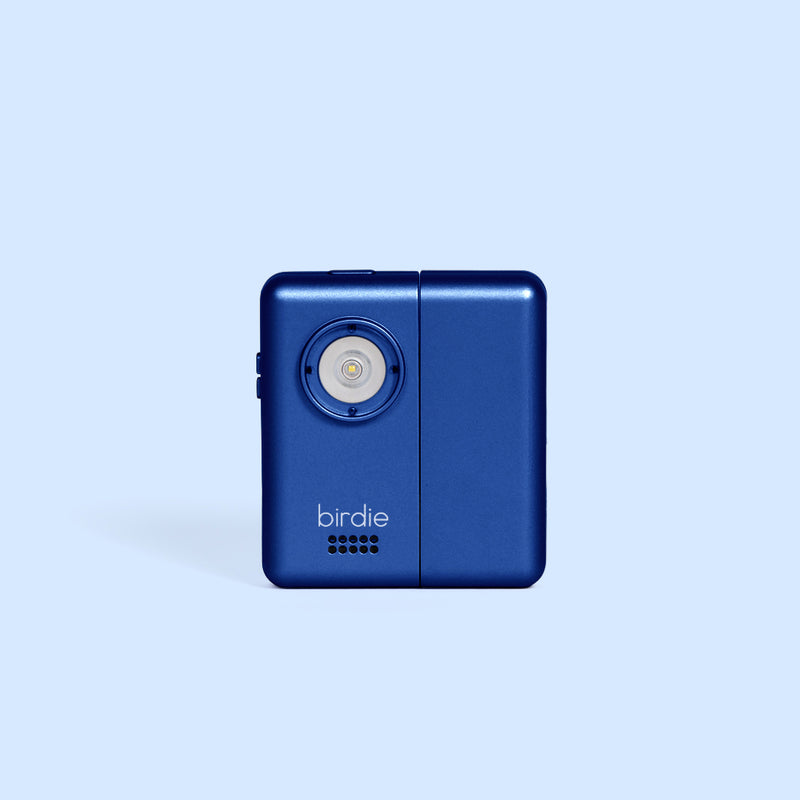 Birdie Box Metallic Indigo